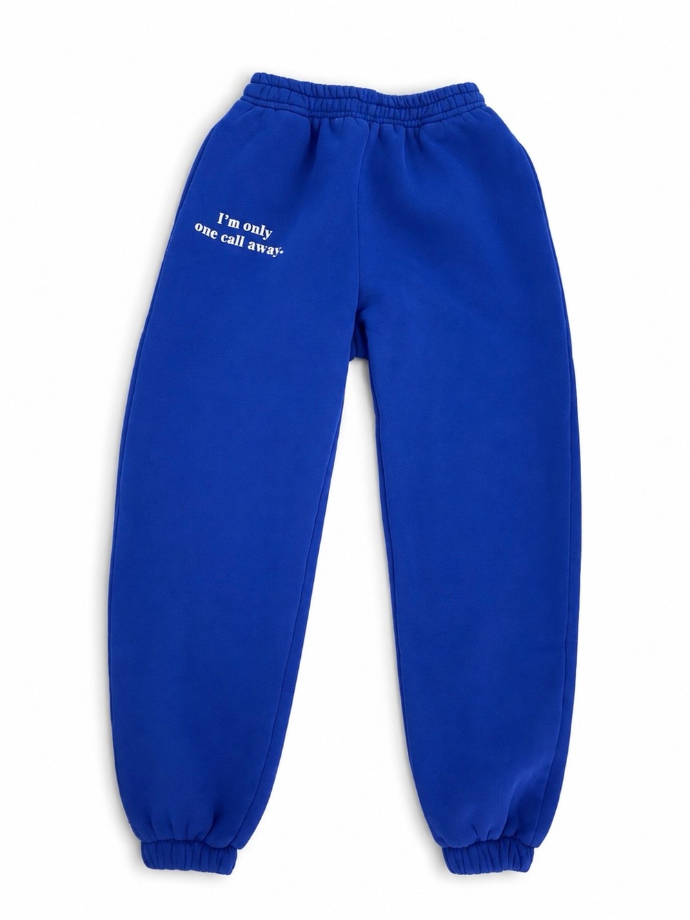 The Happy Camp3r Blue Sweatpants XS Mental Health Graphic Joggers One Call Away